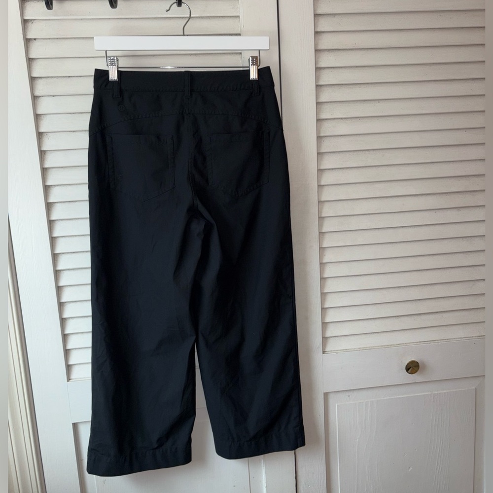 Lululemon City Sleek Wide Leg Pant Black High Rise 5 Pocket Size 28 - Picture 3 of 5